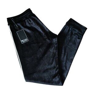 Michael Lauren Velour Jogger Pants Small New Black Luxury Loungewear Revolve